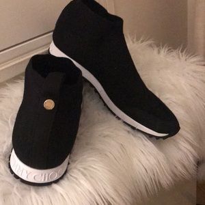 Jimmy Choo black sock sneaker 45 (US12)